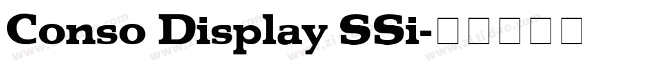 Conso Display SSi字体转换
